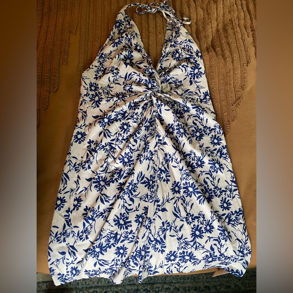 Floral halter dress